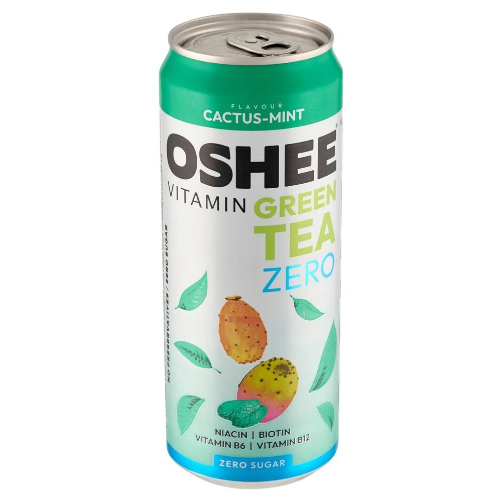 Oshee Vitamin Green Tea Zero Niegazowany napój herbaciany o smaku kaktusa i mięty 330 ml
