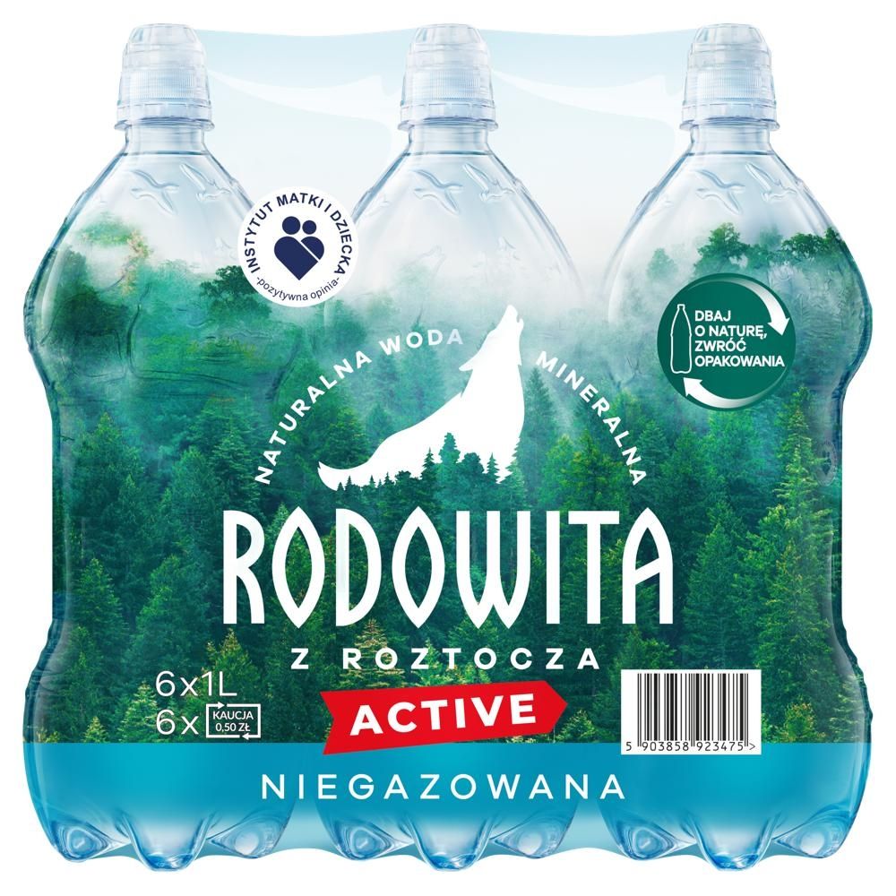 Rodowita z Roztocza Active Naturalna woda mineralna niegazowana 6 x 1 l