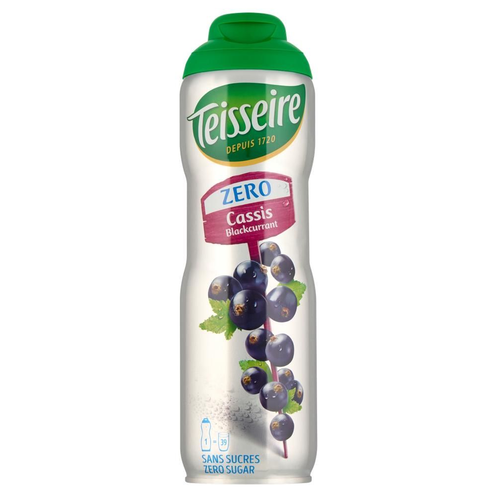 Teisseire Zero Syrop o smaku czarnej porzeczki 0,6 l
