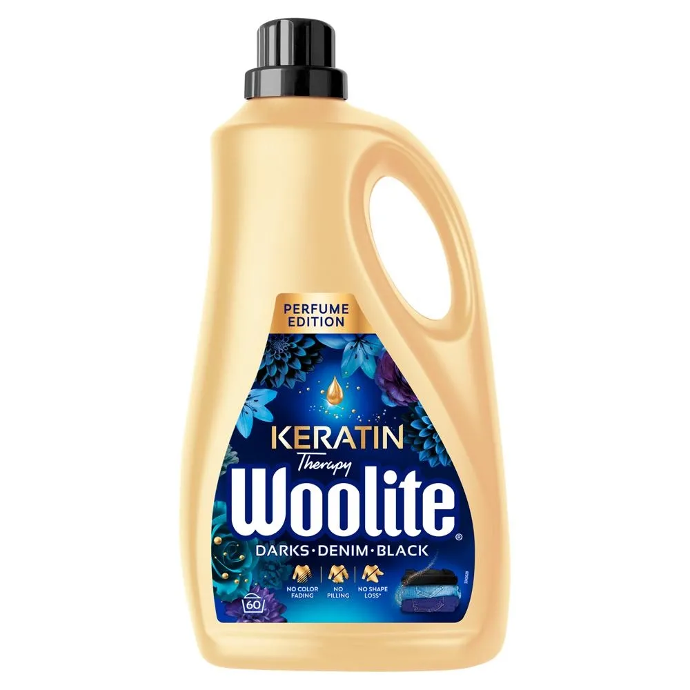 Woolite Keratin Therapy Płyn do prania czerń ciemne kolory & jeans 3,6 l (60 prań)