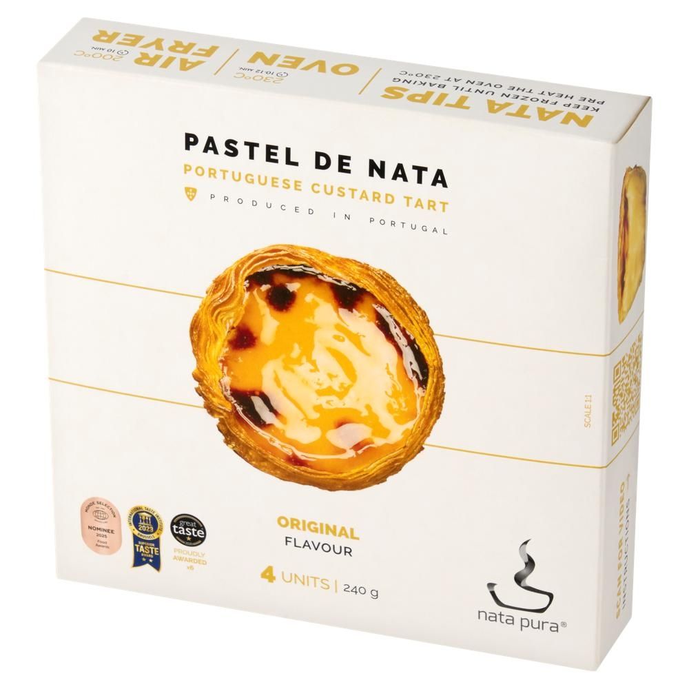 Nata Pura Pastel de Nata Budyniowe babeczki mrożone 240 g (4 sztuki)
