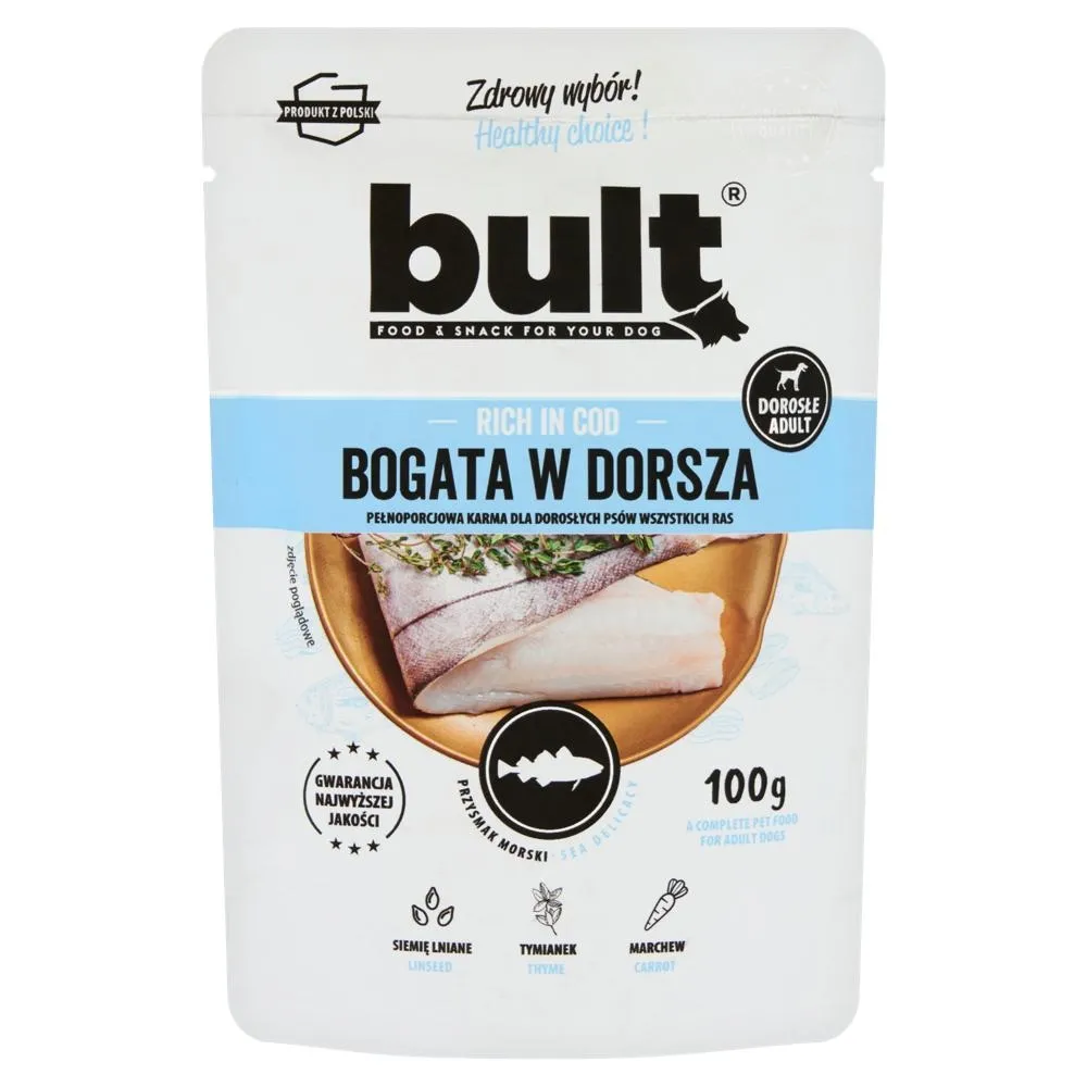 Bult Karma dla dorosłych psów bogata w dorsza 100 g