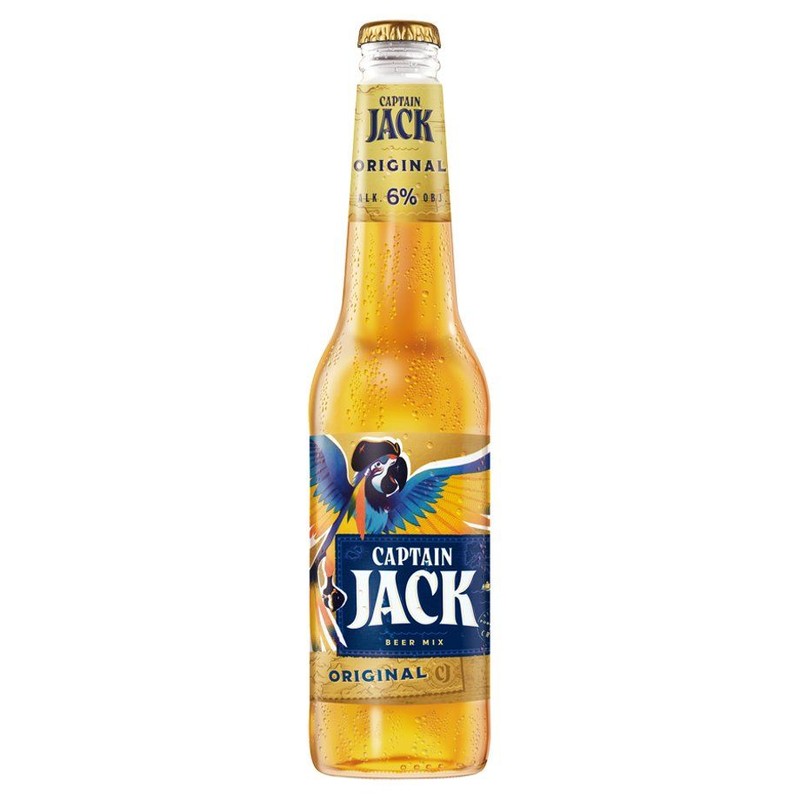 Piwo smakowane Captain Jack rum alk. 6% obj. Kompania Piwowarska SA. 400 ml