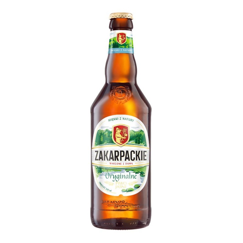 Piwo pale lager Oryginalne alk. 4,3% obj. Zakarpackie 500 ml