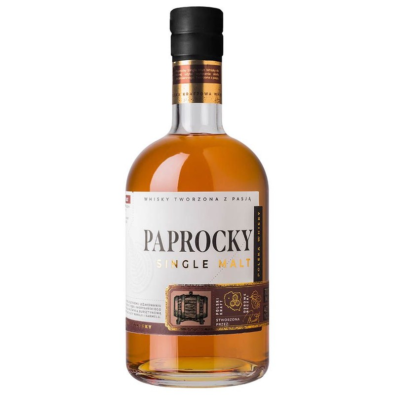 Whisky polska single malt alk. 40,0% obj. Paprocky 700 ml