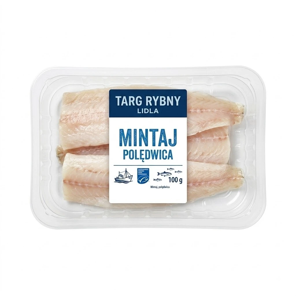 TARG RYBNY LIDLA Mintaj, polędwica