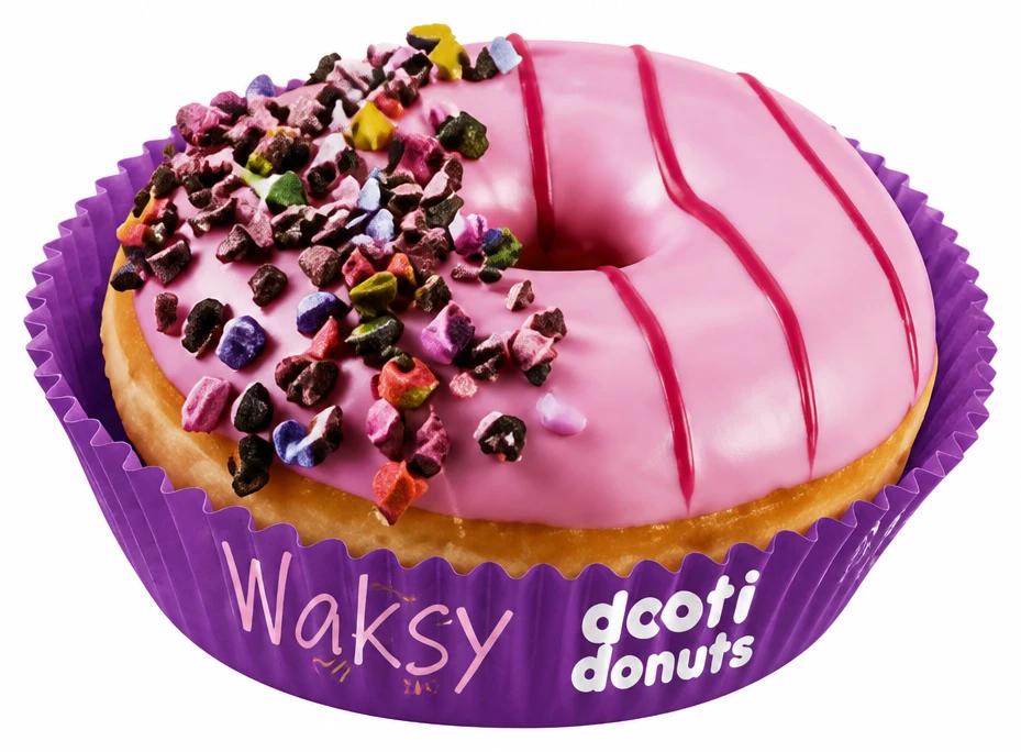 Donut Waksy z nadzieniem jagodowym z nutą czarnego bzu