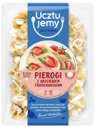 Ucztujemy Pierogi z nadzieniem truskawkowym 400 g