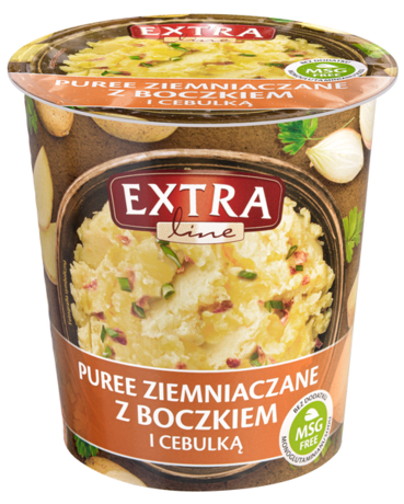 Extra Line Danie Puree ziemniaczane z boczkiem i cebulką 51 g