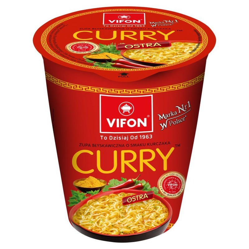 Curry zupa o smaku kurczaka ostra Vifon 60 g