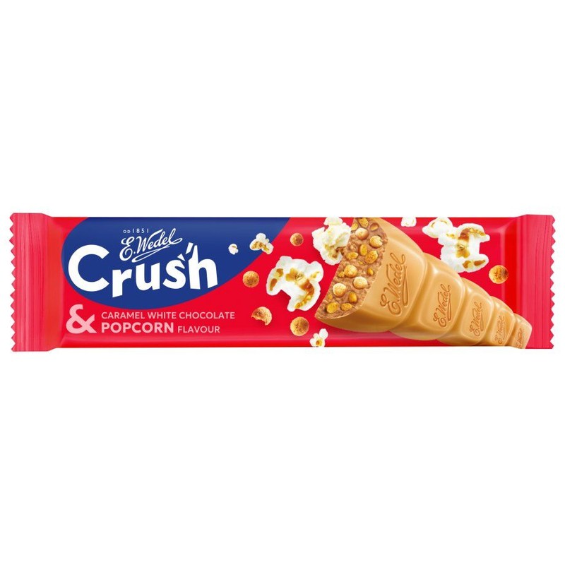 Baton Crush z białej czekolady i z popcornem E.Wedel 25 g