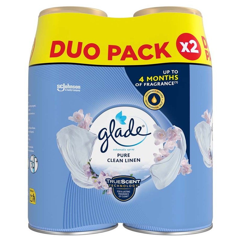 Odświeżacz powietrza  Pure Clean Linen   Glade 2 x 160 ml