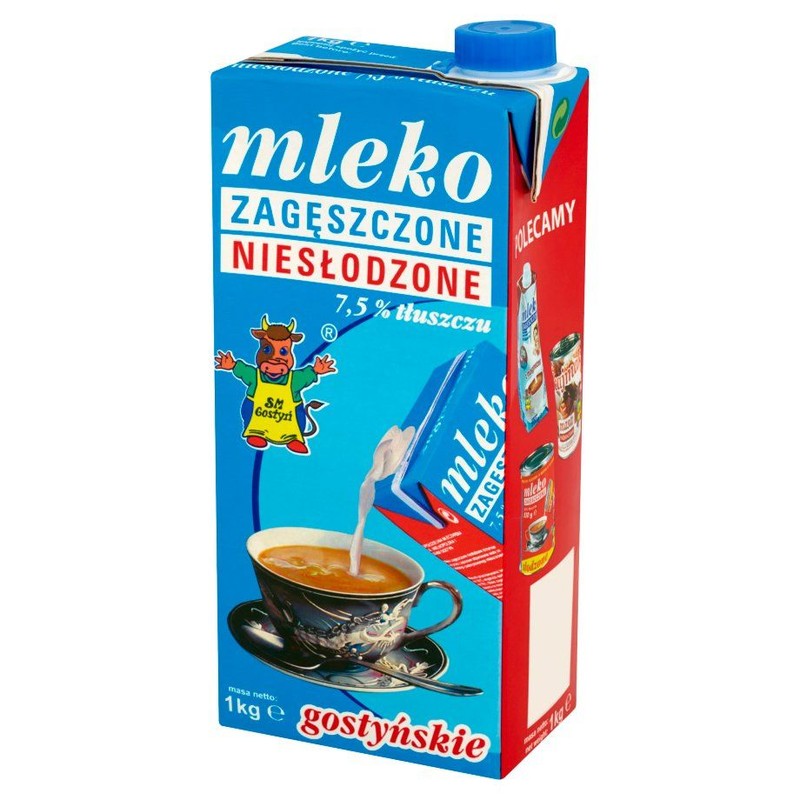Mleko zagęszczone niesłodzone Gostyńskie 1 l
