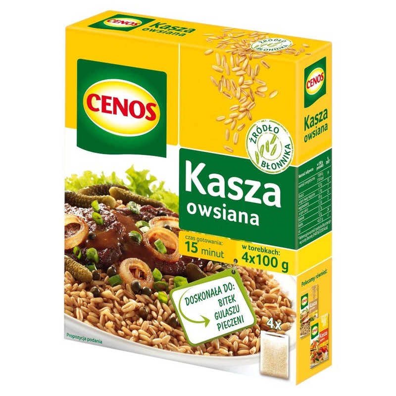 Kasza owsiana Cenos 4 x 100 g