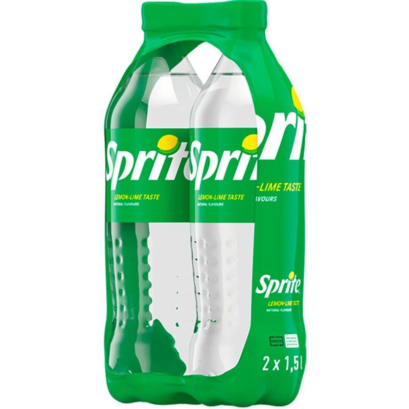 Napój gazowany o smaku cytryny i limonki Sprite 2 x 1,5 l