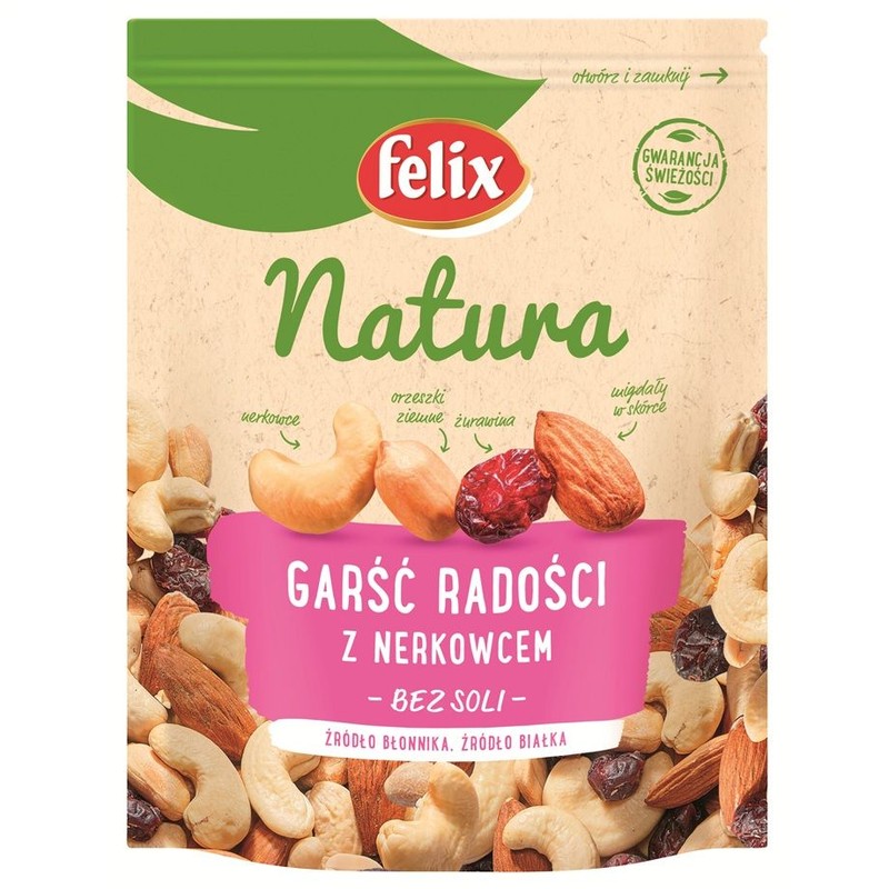 Mieszanka garść radości z nerkowcem Felix Natura 150 g