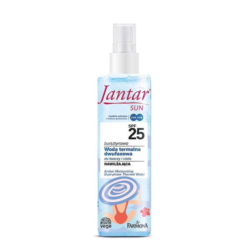 Bursztynowa woda termalna SPF 25 Jantar Sun 200 ml