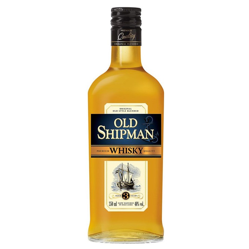 Whisky szkocka blend 3-letnia alk. 40% obj.   Old Shipman 350 ml