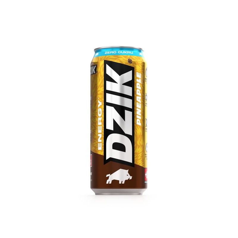 Napój energetyzujacy Pineapple bez dodatku cukru WK Dzik 500 ml