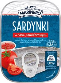 Marinero sardynki w sosie pomidorowym 110 g