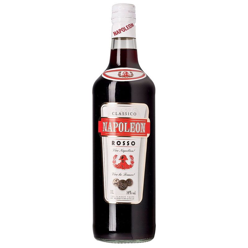 Wino czerwone słodkie Rosso alk. 14,0% obj. Napoleon 1 l