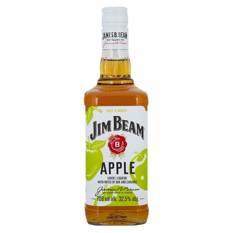 Likier jabłkowy na bazie bourbonu Jim Beam 700 ml