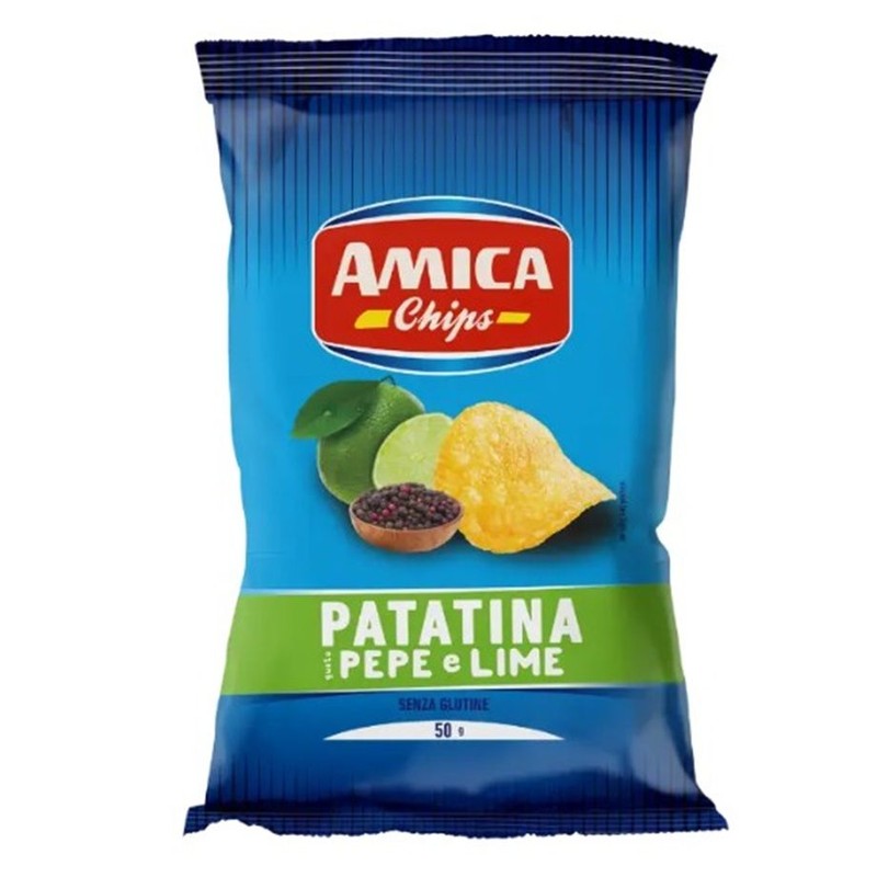 Chipsy Patatina o smaku pieprzu i limonki AMICA 100 g