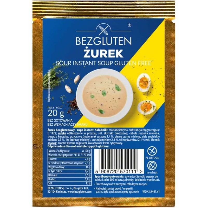 Żurek w proszku Bezgluten 20 g