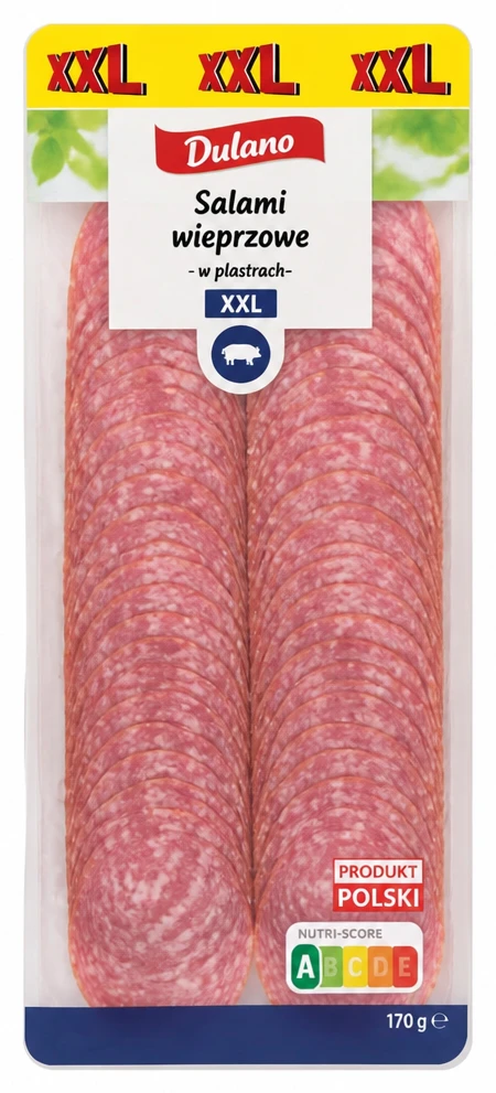 DULANO Salami wieprzowe w plastrach, XXL