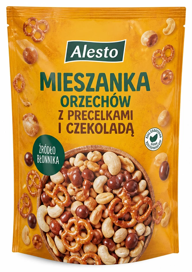 ALESTO Mieszanka orzechów z precelkami i czekoladą