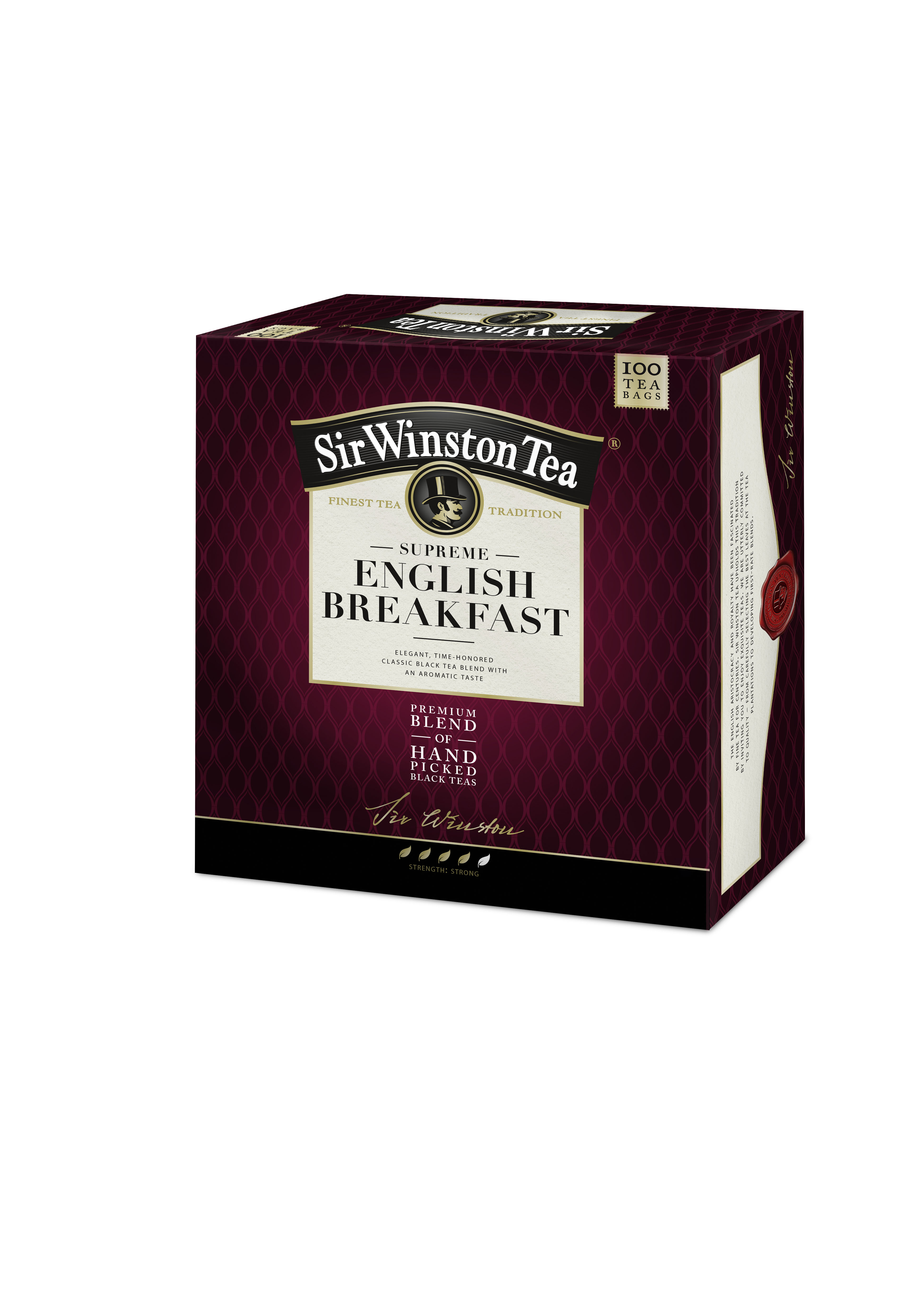 Herbata Czarna Sir Winston Supreme English Breakfast 100 Torebek X 1,80G