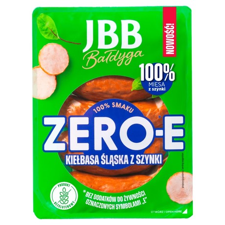 JBB Bałdyga Zero-E Kiełbasa śląska z szynki 350 g