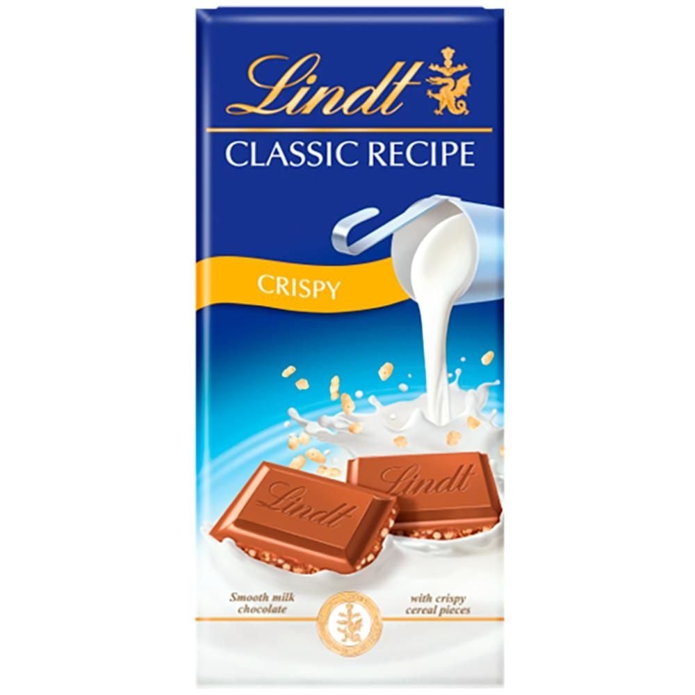 Lindt Czekolada mleczna z chrupiącymi kawałkami 100 g