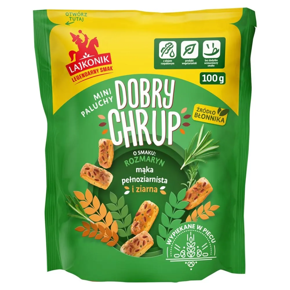 Lajkonik Dobry Chrup Mini paluchy o smaku rozmaryn 100 g