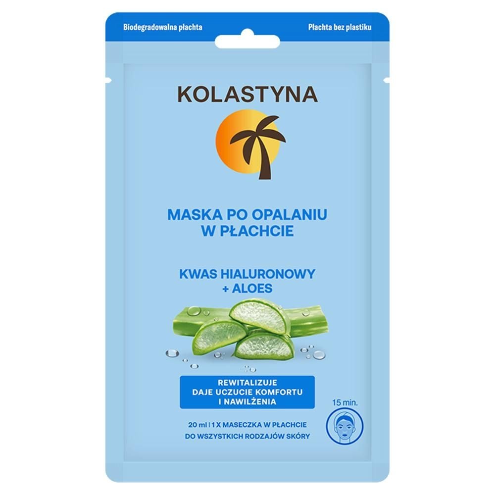 Kolastyna Maska po opalaniu w płachcie 20 ml