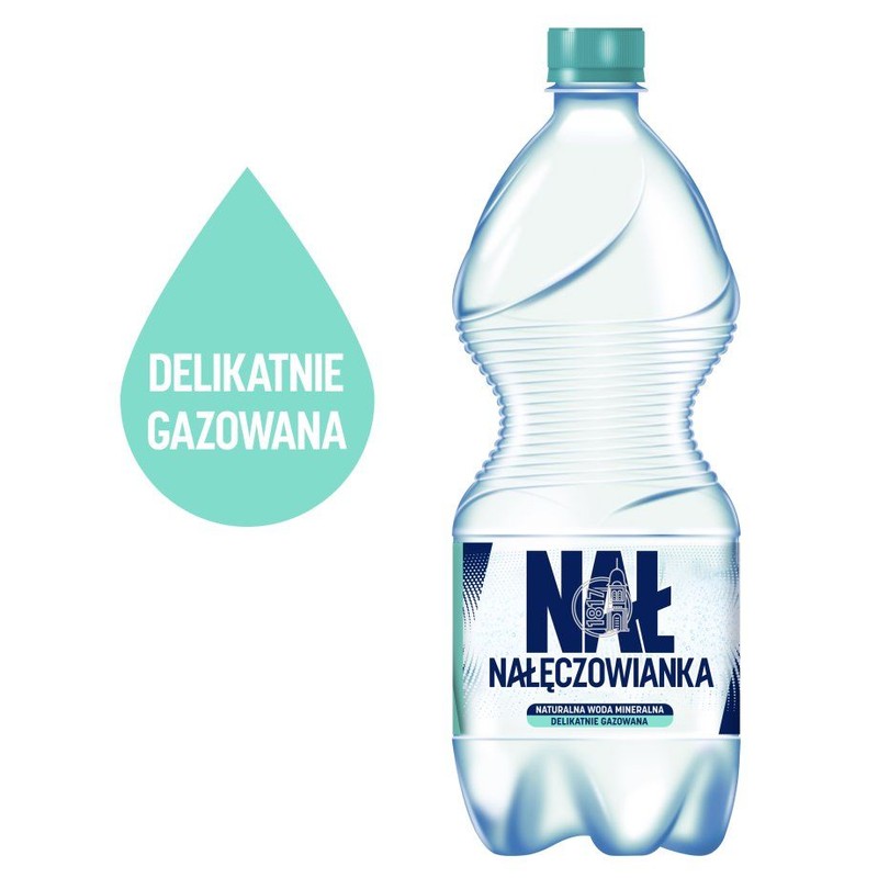 Naturalna woda mineralna średnionasycona CO2, średniozmineralizowana Nałęczowianka 1 l