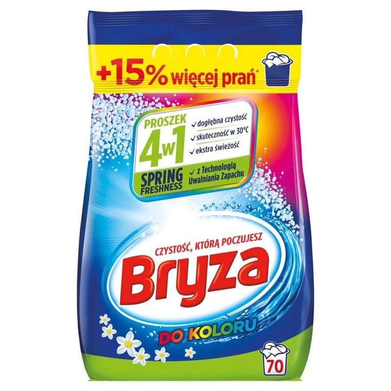 Proszek do prania koloru 4w1 Spring Freshness Bryza 4.55 kg