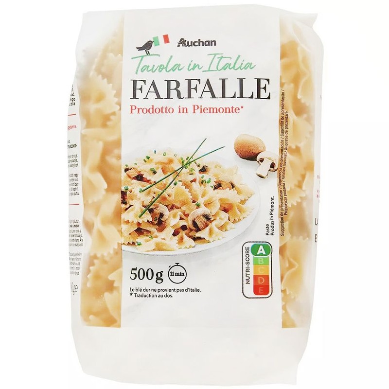 Makaron kokardki Auchan 500 g