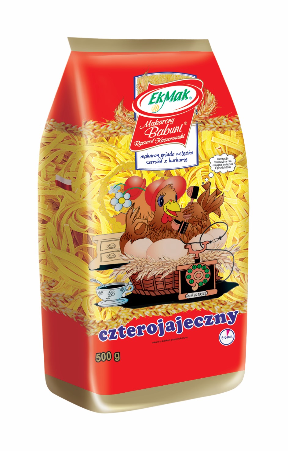Makarony Babuni 4-Jajeczny Makaron Gniazdo Wstążka Szeroka Nr 200 500 G