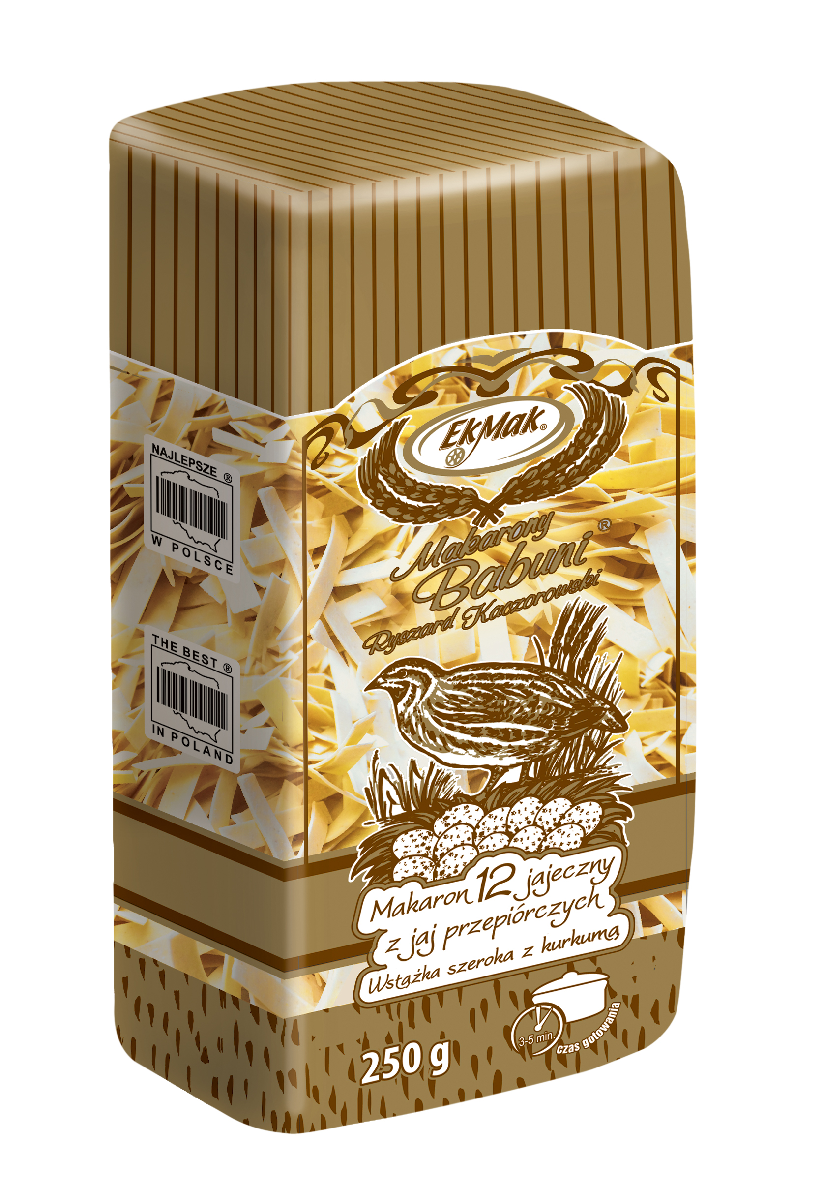 Makarony Babuni Makaron Przepiórka Wstążka Szeroka Nr 245 250 G
