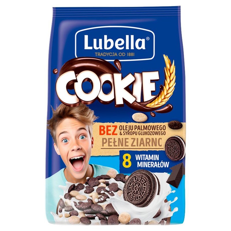 Mlekołaki Cookie czekoladowo - waniliowe Lubella 400 g