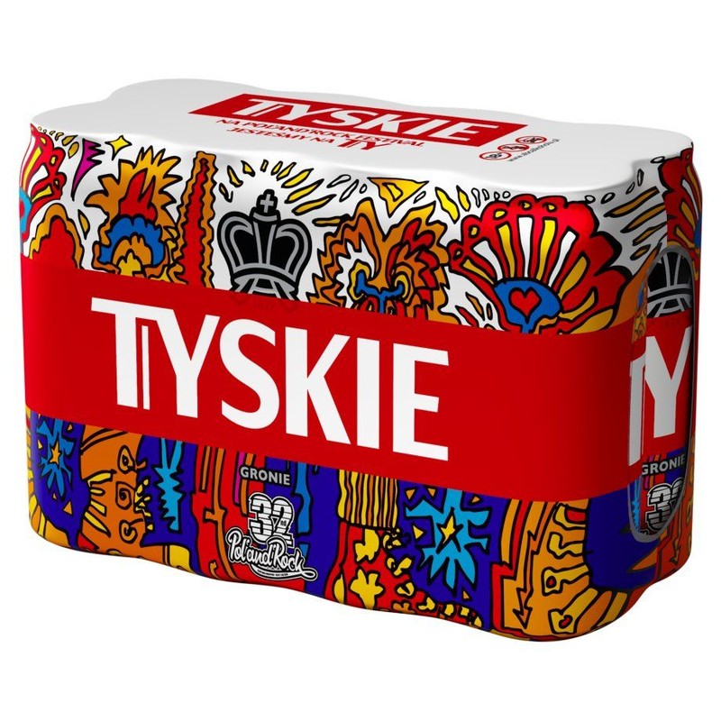 Piwo jasne Gronie alk. 5,2% obj. Tyskie 8 x 500 ml