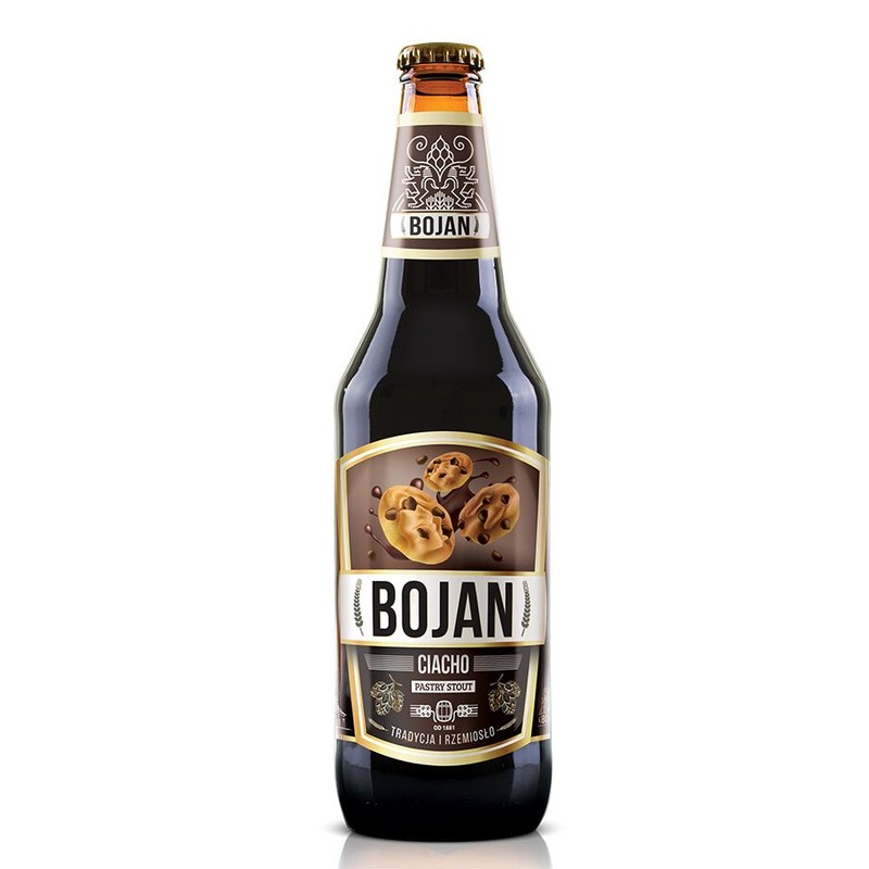 Piwo ciemne smakowe Ciacho o smaku ciasteczkowym alk. 5,2% obj. Bojan 500 ml
