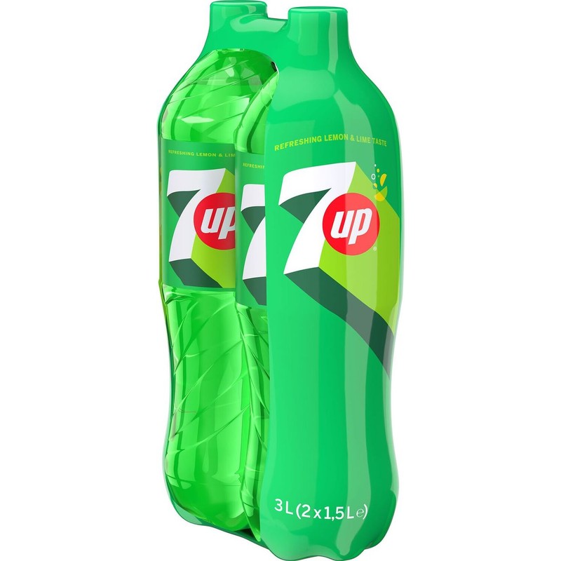 Napój gazowany o smaku cytryny i limonki 7UP 2 x 1,5 l