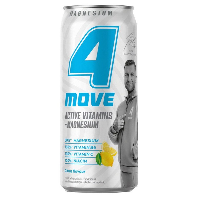 Pasteryzowany gazowany napój o smaku cytrusów  4Move 750 ml