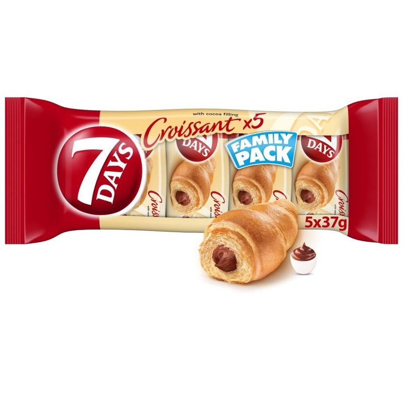 Croissant z nadzieniem kakaowym 7 Days 5 x 37 g