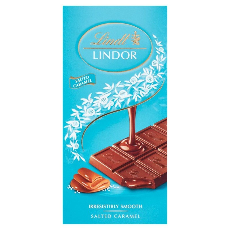Lindor czekolada mleczna o smaku słonego karmelu Lindt 100 g