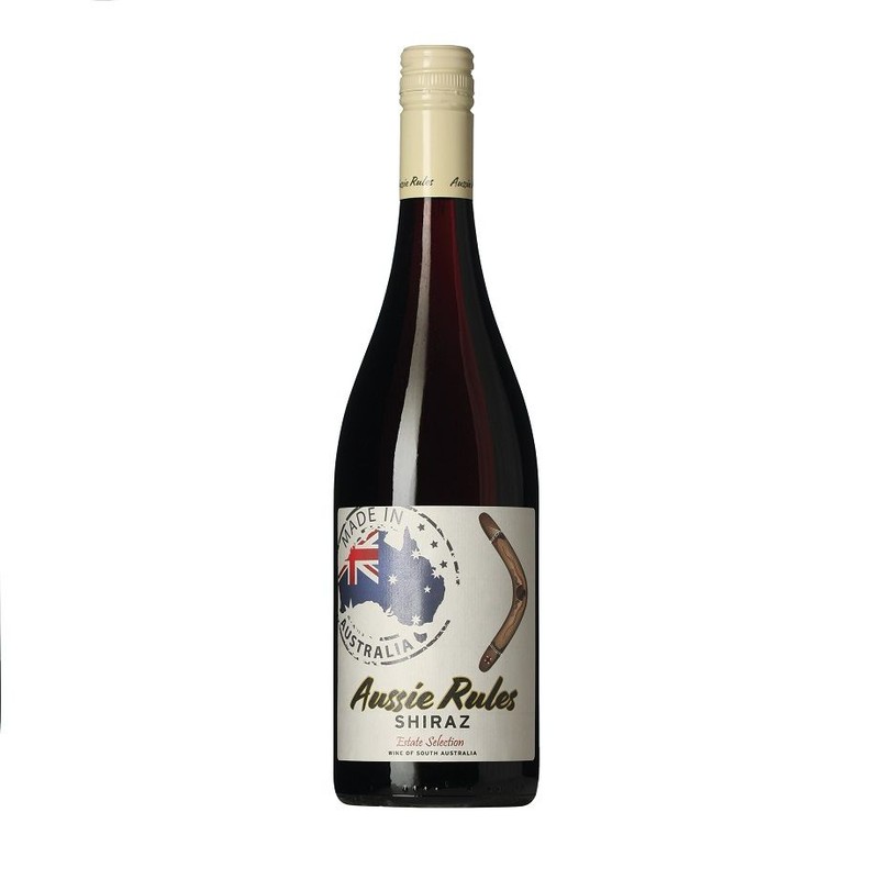 Wino australijskie czerwone wytrawne Shiraz alk. 12,0% obj.  Aussie Rules 750 ml