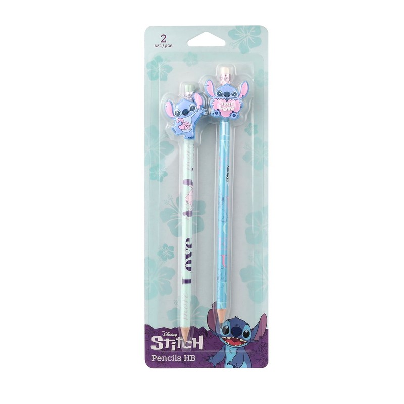 Ołówki z gumową nakładką Disney Fashion Stitch Coolpack 2 sztuki