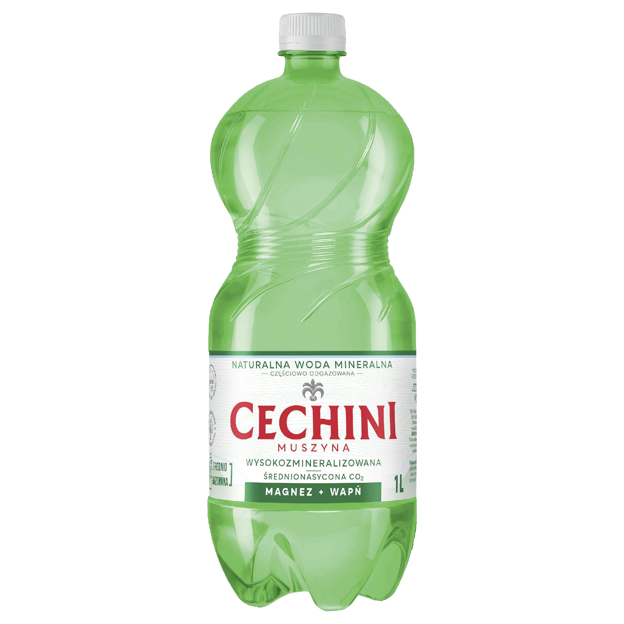 Woda Cechini Muszyna 1 L Średnionasycona Kaucja